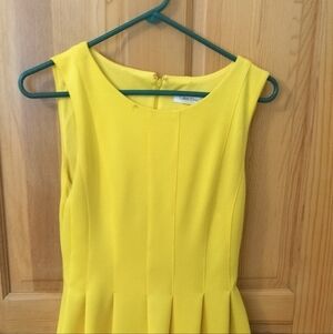 Calvin Klein Vibrant Yellow Mini Dress